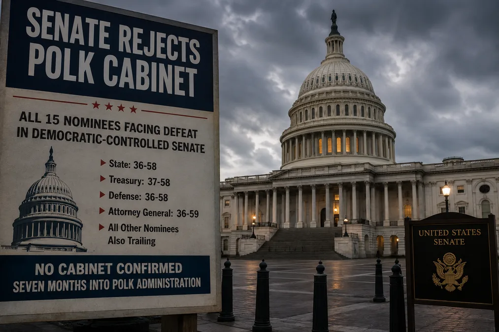 Image: Senate Revolt Leaves Polk Administration Without a Cabinet