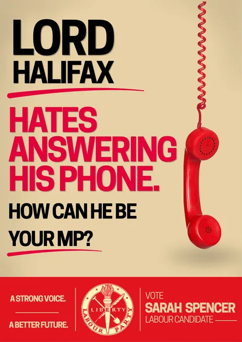 Image: LORD HALIFAX: JOHN PORK IS CALLING...